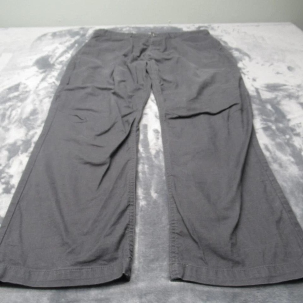 The North Face Pants Men 34x29 Short Gray Baggy Wide Leg Boot iking Gorpcore - Picture 2 of 15